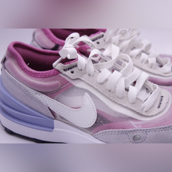 Pink and Blue Nike Waffles | Size 4 Youth - Picture 2 of 5